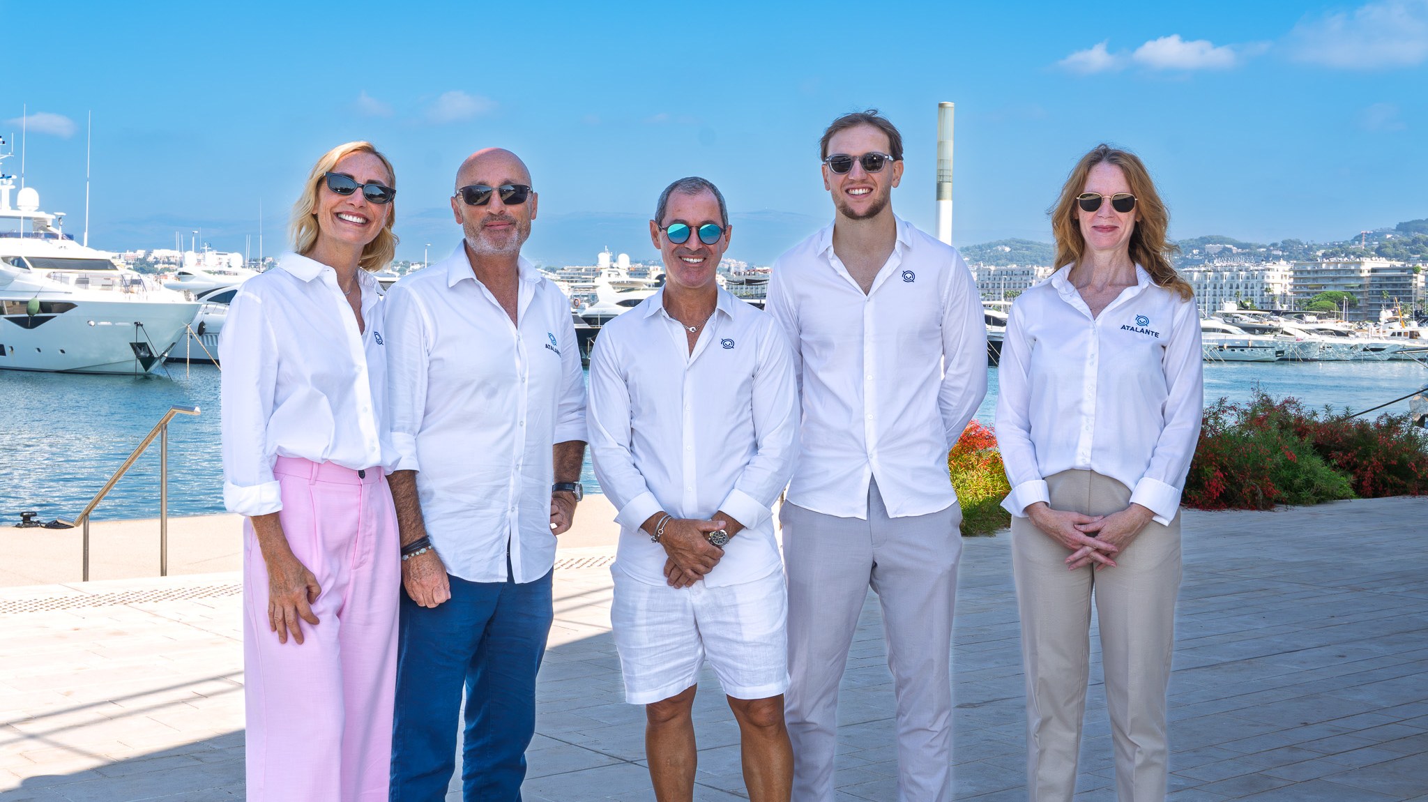 The Atalante team at Port Pierre Canto, Cannes