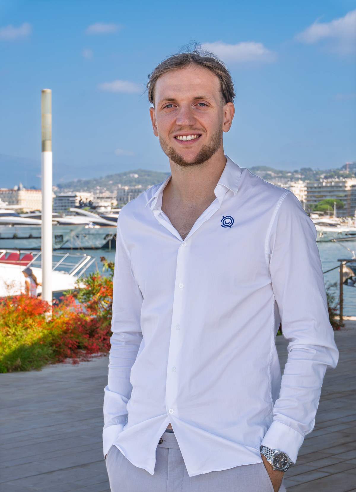Maxime Delattre, courtier Atalante, au Port Canto